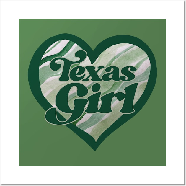 Texas Girl Wall Art by bubbsnugg